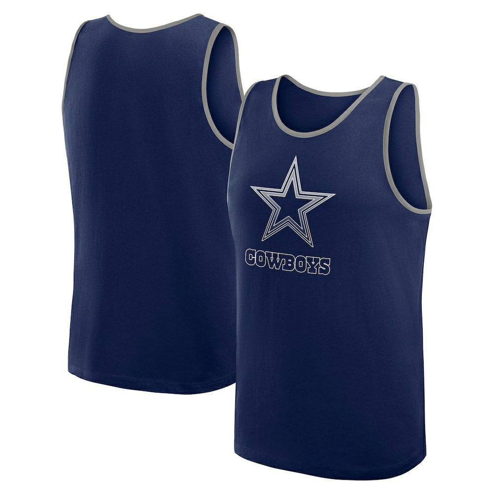 Dallas Cowboys Logo Athletic Unmatched Success Tank Top Navy | NFL