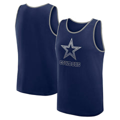 Dallas Cowboys Logo Athletic Unmatched Success Tank Top Navy | NFL