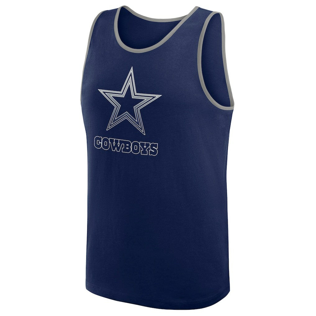 Dallas Cowboys Logo Athletic Unmatched Success Tank Top Navy | NFL