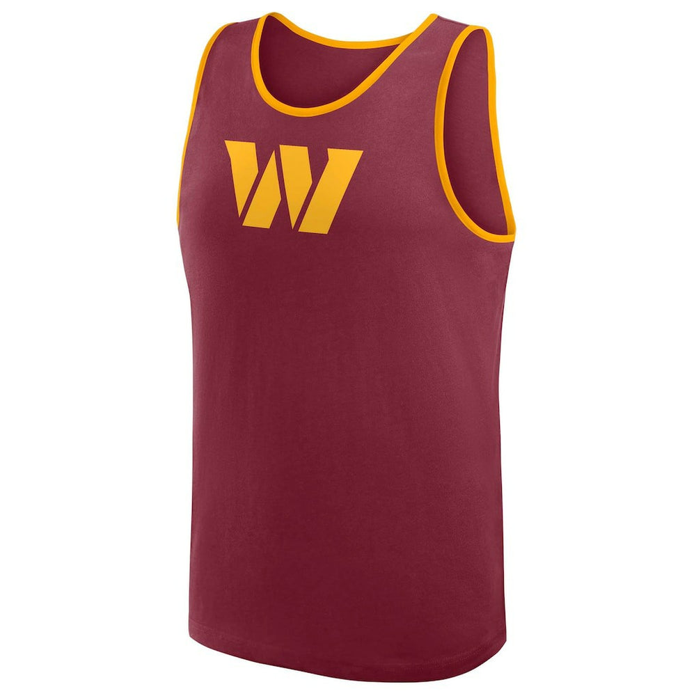 Washington Commanders Logo Athletic Unmatched Success Tank Top Burgundy | NFL