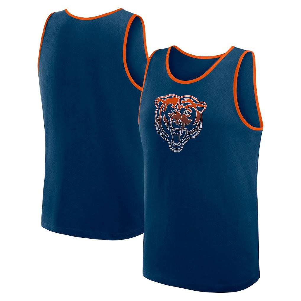 Chicago Bears Logo Athletic Unmatched Success Tank Top Navy | NFL