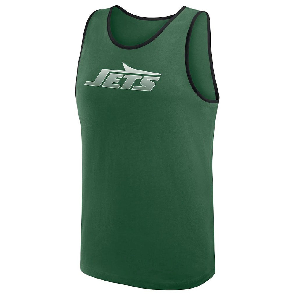New York Jets Logo Athletic Unmatched Success Tank Top Green | NFL