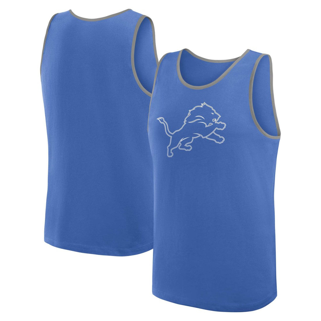 Detroit Lions Logo Athletic Unmatched Success Tank Top Blue | NFL