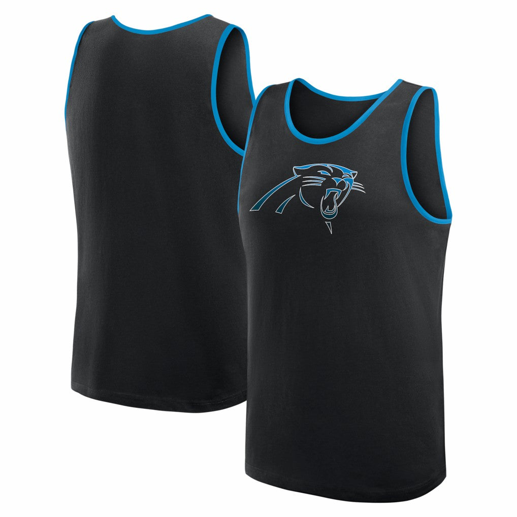 Carolina Panthers Logo Athletic Unmatched Success Tank Top Black | NFL