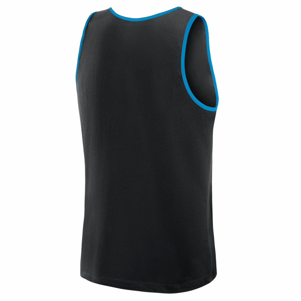 Carolina Panthers Logo Athletic Unmatched Success Tank Top Black | NFL