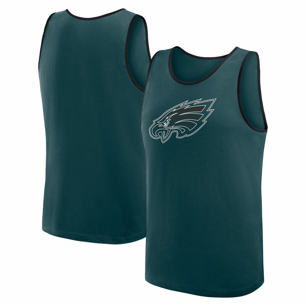 Philadelphia Eagles Logo Athletic Unmatched Success Tank Top Green | NFL