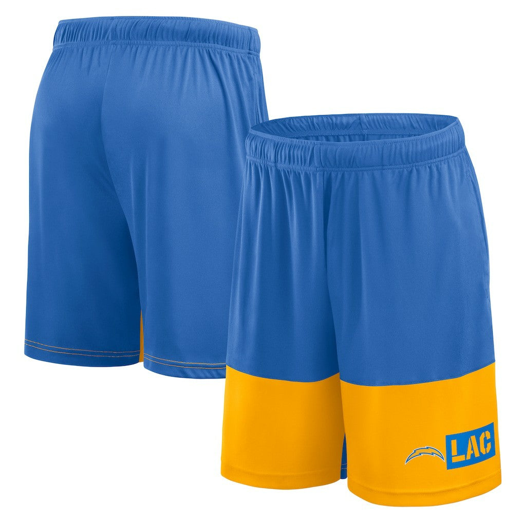 Los Angeles Chargers Logo Athletic Best of the Best Shorts Powder Blue | NFL