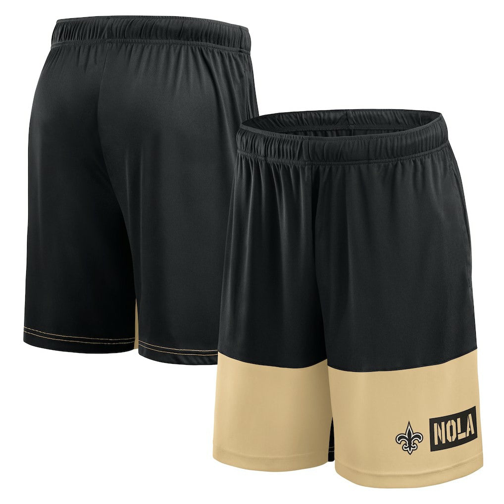 New Orleans Saints Logo Athletic Best of the Best Shorts Black | NFL