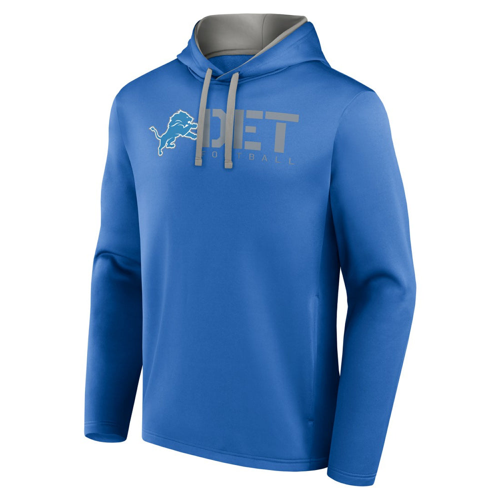 Detroit Lions Logo Athletic Head Start Pullover Hoodie Blue | NFL