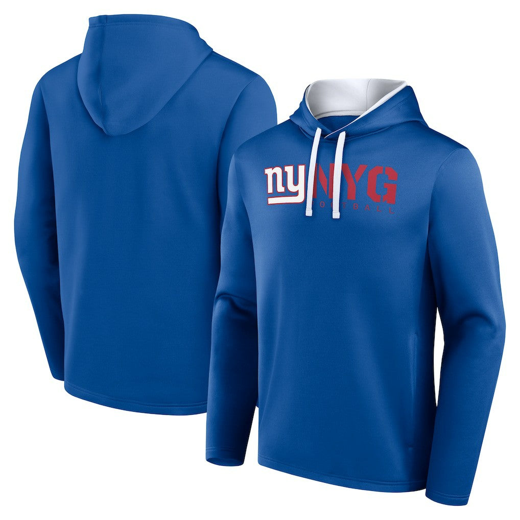 New York Giants Logo Athletic Head Start Pullover Hoodie Royal | NFL