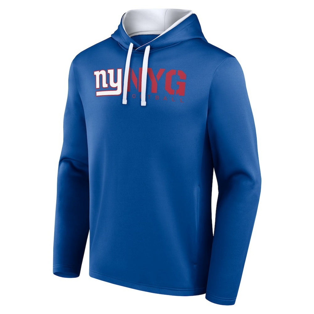 New York Giants Logo Athletic Head Start Pullover Hoodie Royal | NFL