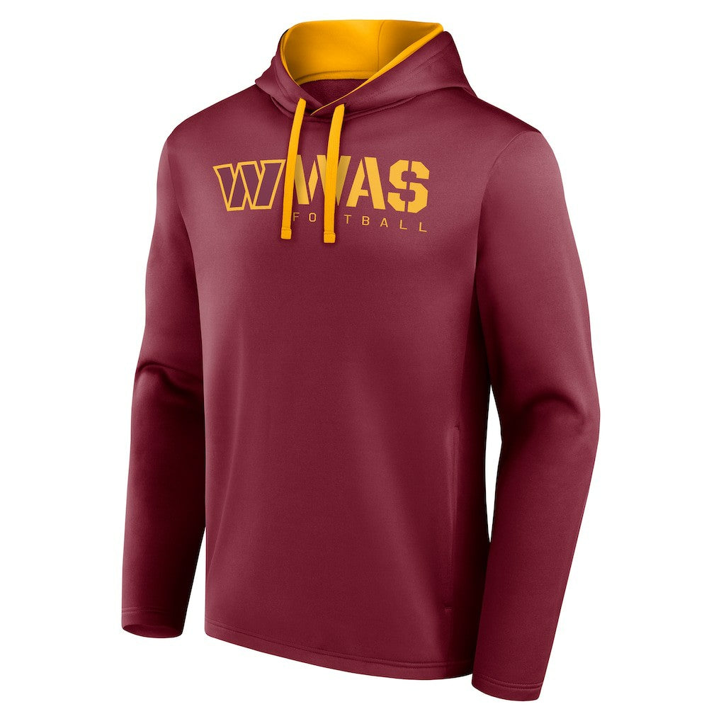 Washington Commanders Logo Athletic Head Start Pullover Hoodie Burgundy | NFL
