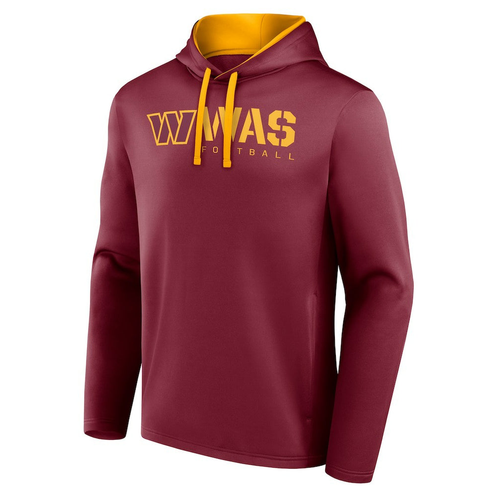 Washington Commanders Logo Athletic Head Start Pullover Hoodie Burgundy | NFL