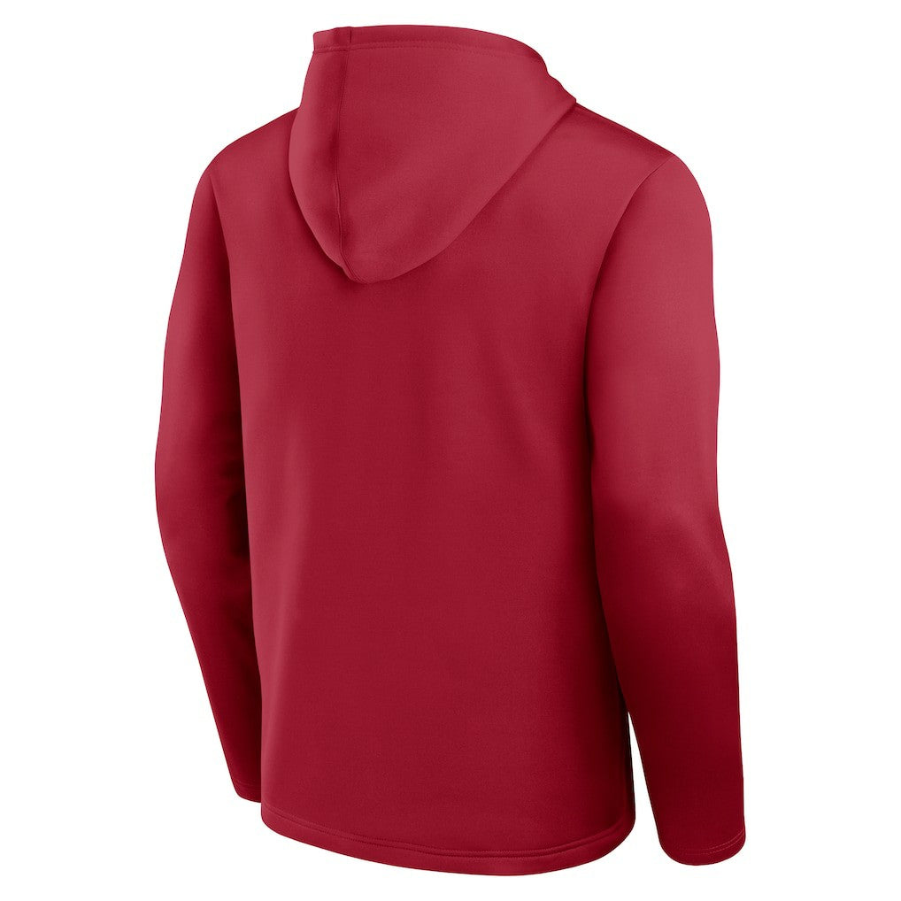 San Francisco 49ers Logo Athletic Head Start Pullover Hoodie Scarlet | NFL