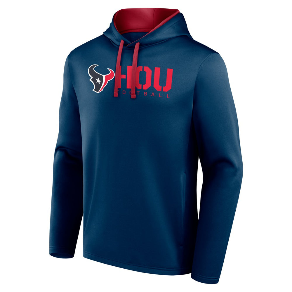 Houston Texans Logo Athletic Head Start Pullover Hoodie Navy | NFL