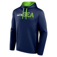 Seattle Seahawks Logo Athletic Head Start Pullover Hoodie College Navy | NFL