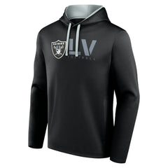 Las Vegas Raiders Logo Athletic Head Start Pullover Hoodie Black | NFL