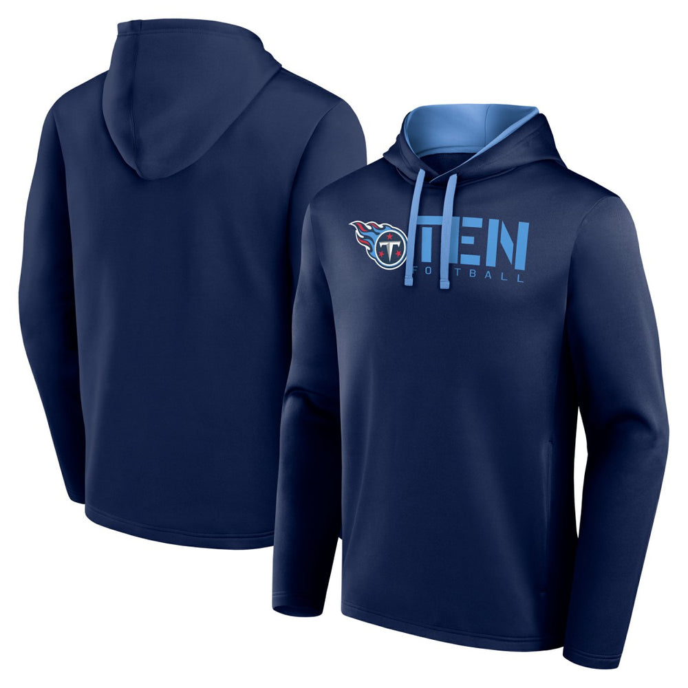Tennessee Titans Logo Athletic Head Start Pullover Hoodie Navy | NFL