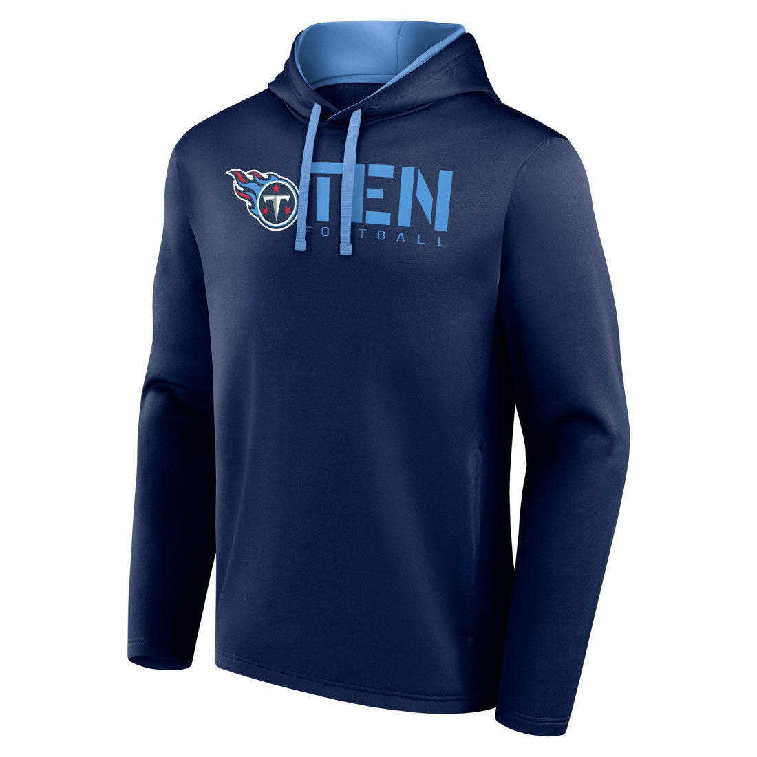 Tennessee Titans Logo Athletic Head Start Pullover Hoodie Navy | NFL
