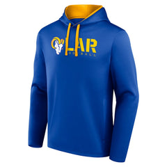 Los Angeles Rams Logo Athletic Head Start Pullover Hoodie Royal | NFL