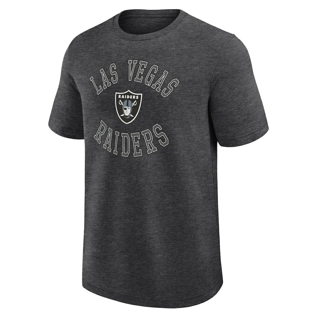Las Vegas Raiders Logo Athletic Success T-Shirt Heather Charcoal | NFL
