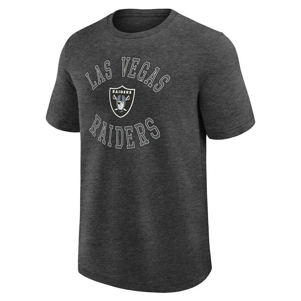 Las Vegas Raiders Logo Athletic Success T-Shirt Heather Charcoal | NFL