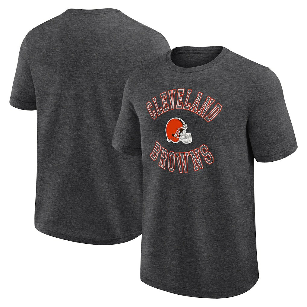 Cleveland Browns Logo Athletic Success T-Shirt Heather Charcoal | NFL