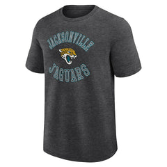 Jacksonville Jaguars Logo Athletic Success T-Shirt Heather Charcoal | NFL