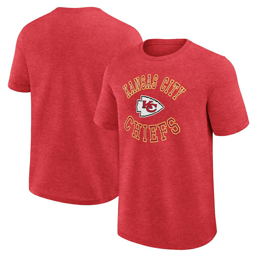 Kansas City Chiefs Logo Athletic Success T-Shirt Heather Red | NFL