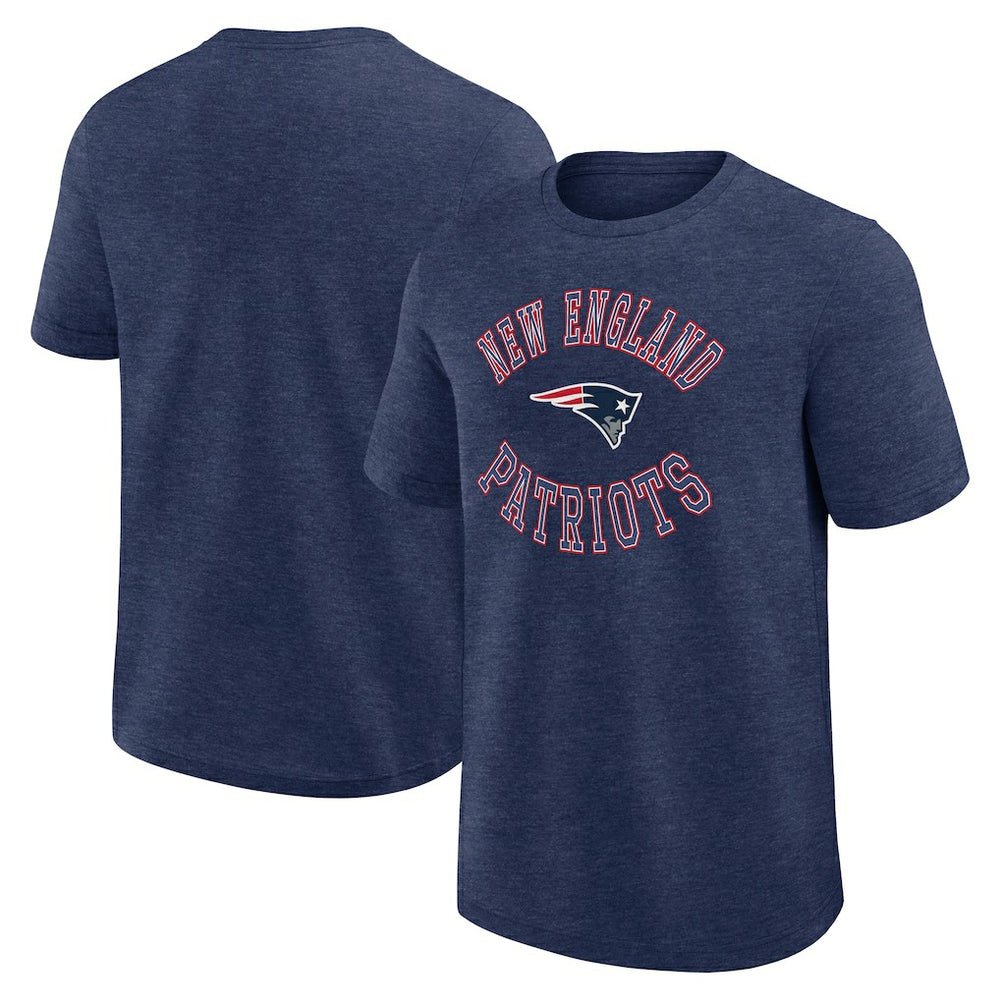 New England Patriots Logo Athletic Success T-Shirt Heather Navy | NFL