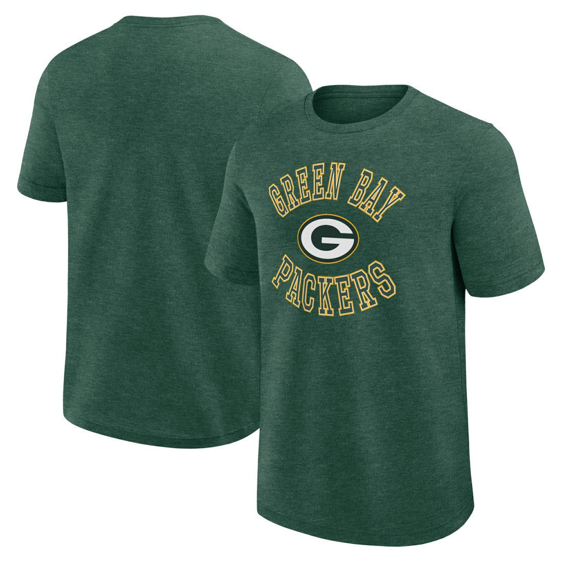 Green Bay Packers Logo Athletic Success T-Shirt Heather Green | NFL