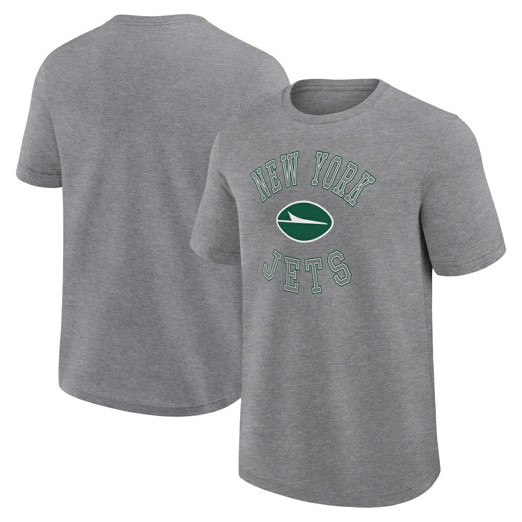 New York Jets Logo Athletic Success T-Shirt Heather Gray | NFL