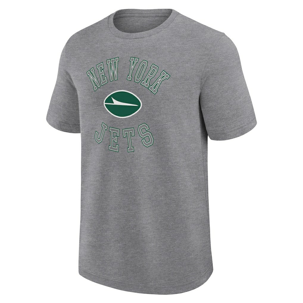 New York Jets Logo Athletic Success T-Shirt Heather Gray | NFL
