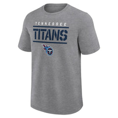 Tennessee Titans Logo Athletic Top Notch T-Shirt Heather Gray | NFL