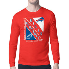 Buffalo Bills Starter Shield Logo Long Sleeve T-Shirt Red | NFL