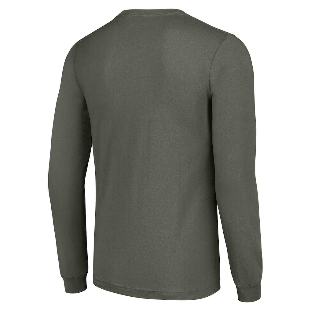 Green Bay Packers Starter Shield Logo Long Sleeve T-Shirt Olive | NFL