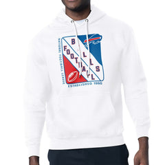 Buffalo Bills Starter Shield Logo Pullover Hoodie White | NFL