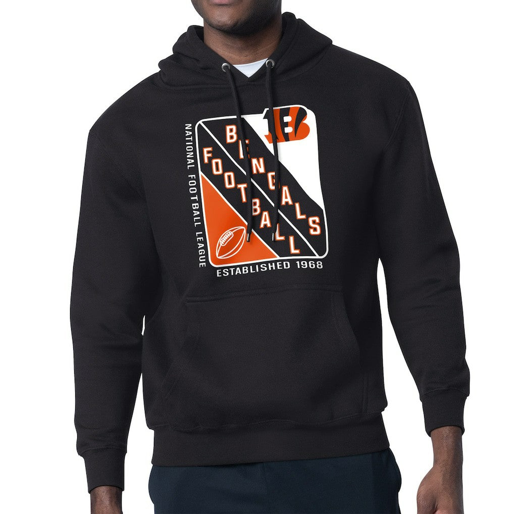 Cincinnati Bengals Starter Shield Logo Pullover Hoodie Black | NFL