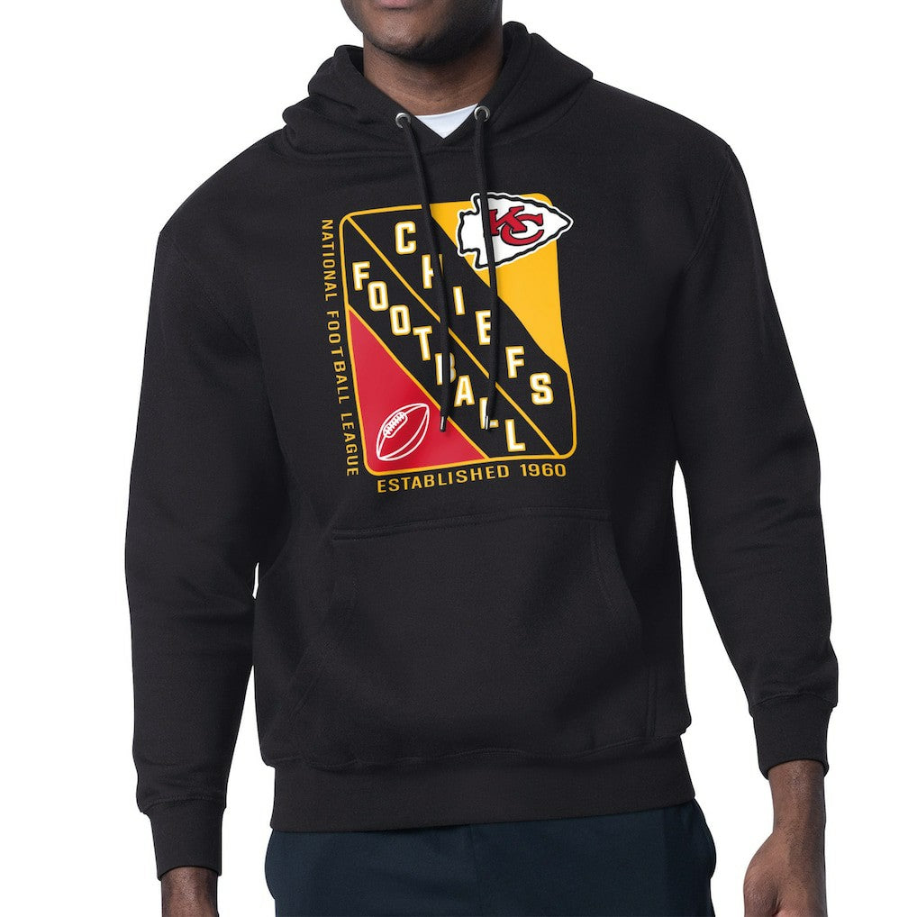 Kansas City Chiefs Starter Shield Logo Pullover Hoodie Black | NFL