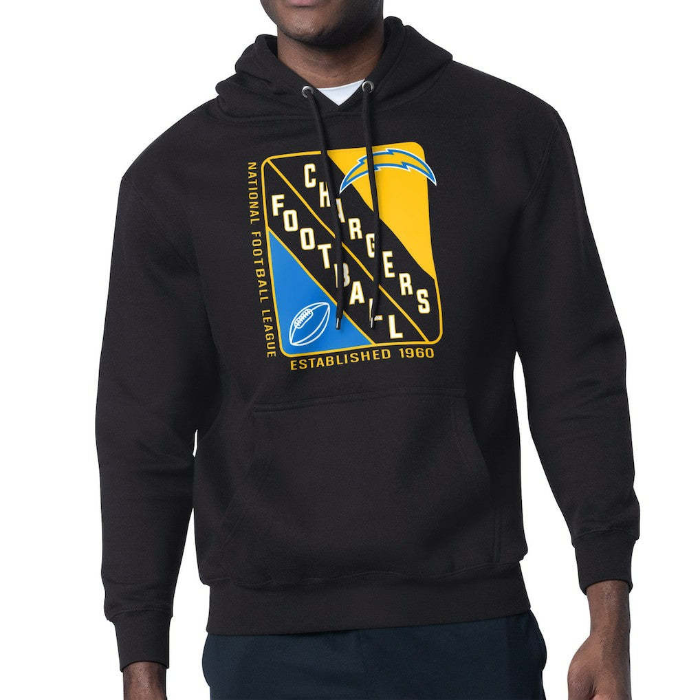 Los Angeles Chargers Starter Shield Logo Pullover Hoodie Black | NFL
