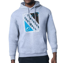 Carolina Panthers Starter Shield Logo Pullover Hoodie Heather Gray | NFL