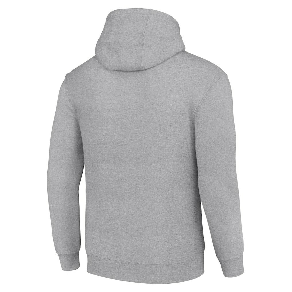Denver Broncos Starter Shield Logo Pullover Hoodie Heather Gray | NFL