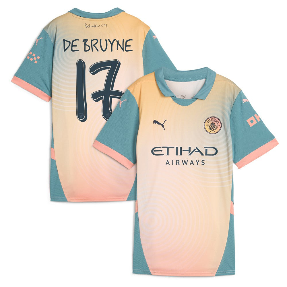 Kevin De Bruyne Manchester City Women's 2024/25 Fourth Replica Player Jersey Blue | Puma