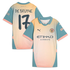 Kevin De Bruyne Manchester City Women's 2024/25 Fourth Replica Player Jersey Blue | Puma