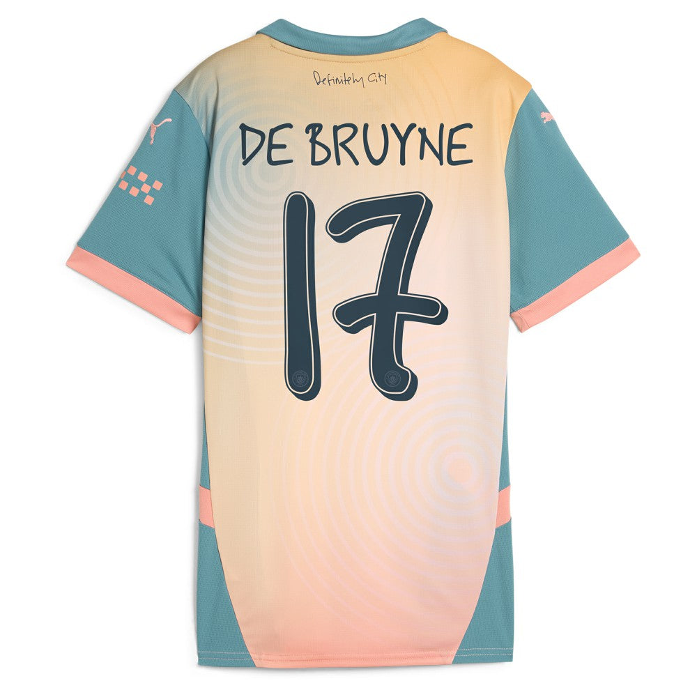 Kevin De Bruyne Manchester City Women's 2024/25 Fourth Replica Player Jersey Blue | Puma