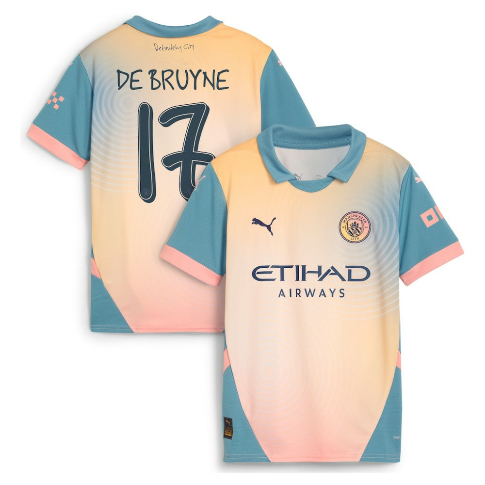Kevin De Bruyne Manchester City Youth 2024/25 Fourth Replica Player Jersey Blue | Puma Online