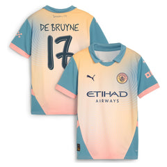 Kevin De Bruyne Manchester City Youth 2024/25 Fourth Replica Player Jersey Blue | Puma Online