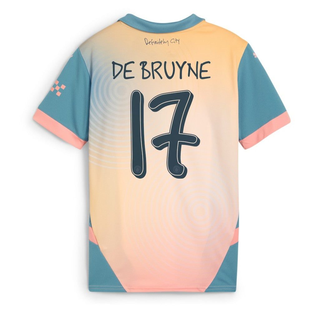 Kevin De Bruyne Manchester City Youth 2024/25 Fourth Replica Player Jersey Blue | Puma Online