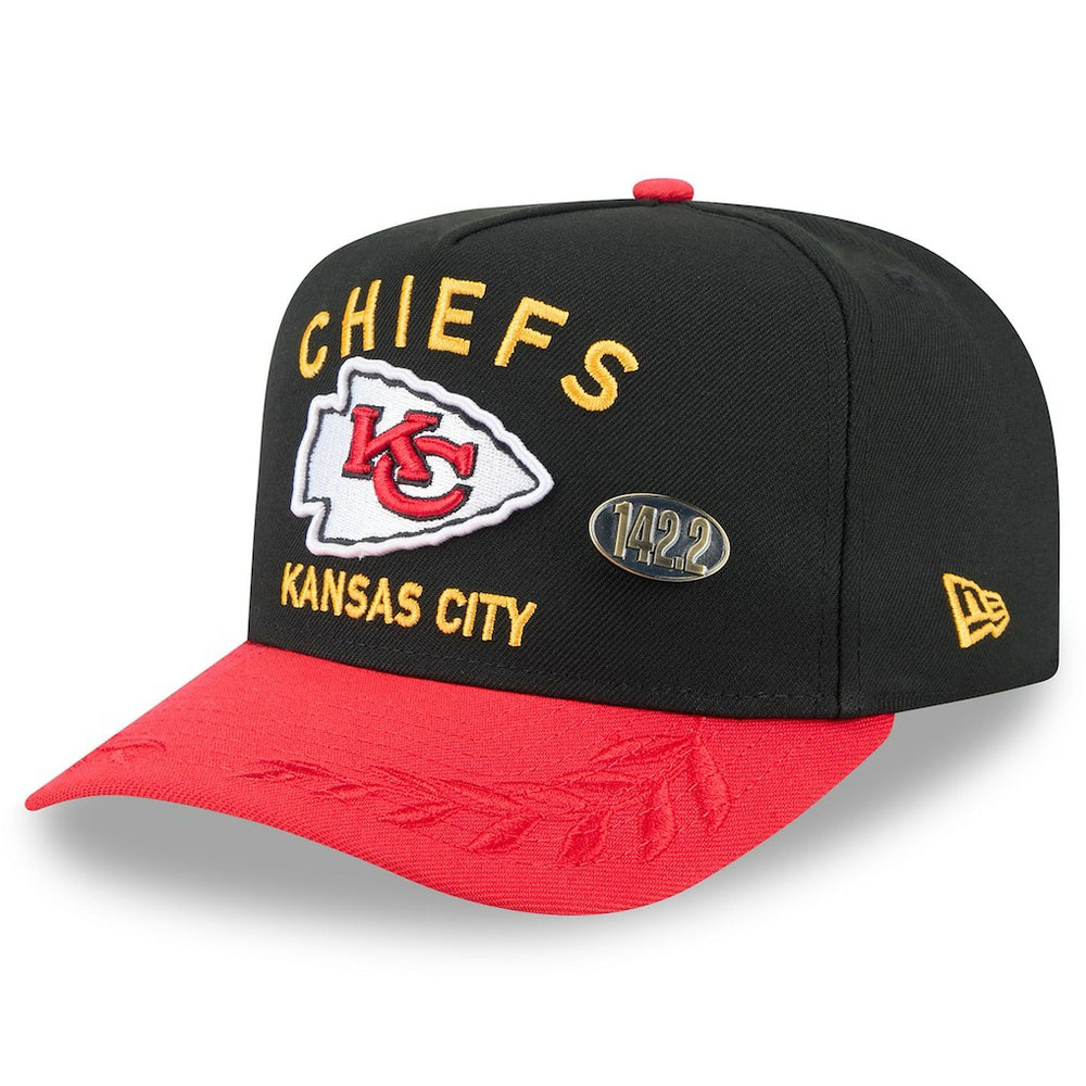 Kansas City Chiefs New Era 2025 NFL Draft On Stage A-Frame 59FIFTY Fitted Hat Black/Red | NFL