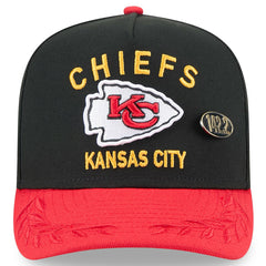 Kansas City Chiefs New Era 2025 NFL Draft On Stage A-Frame 59FIFTY Fitted Hat Black/Red | NFL